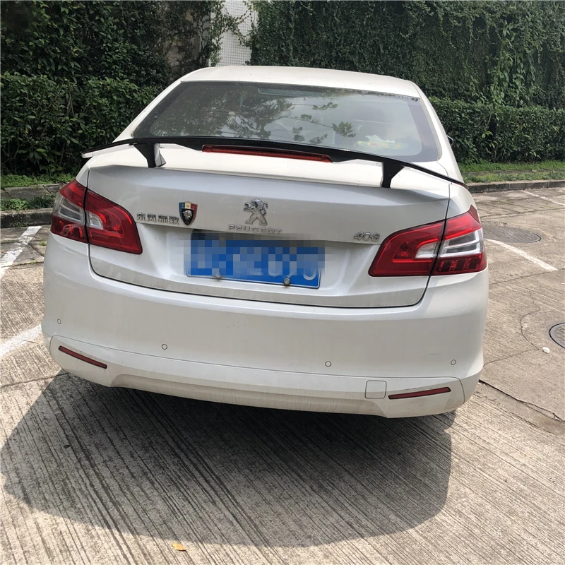 Для Peugeot 408 спойлер 2011 2018 TF RUIYI ABS пластик Материал заднее крыло автомобиля Цвет