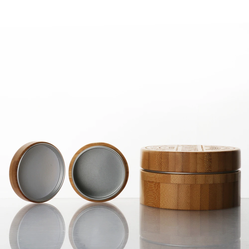

10 г, 30 г, банка с крышкой Бамбуковый Контейнер для косметики баночка крем для лица Алюминий вкладыш из нержавеющей стали с бамбуковой древес...