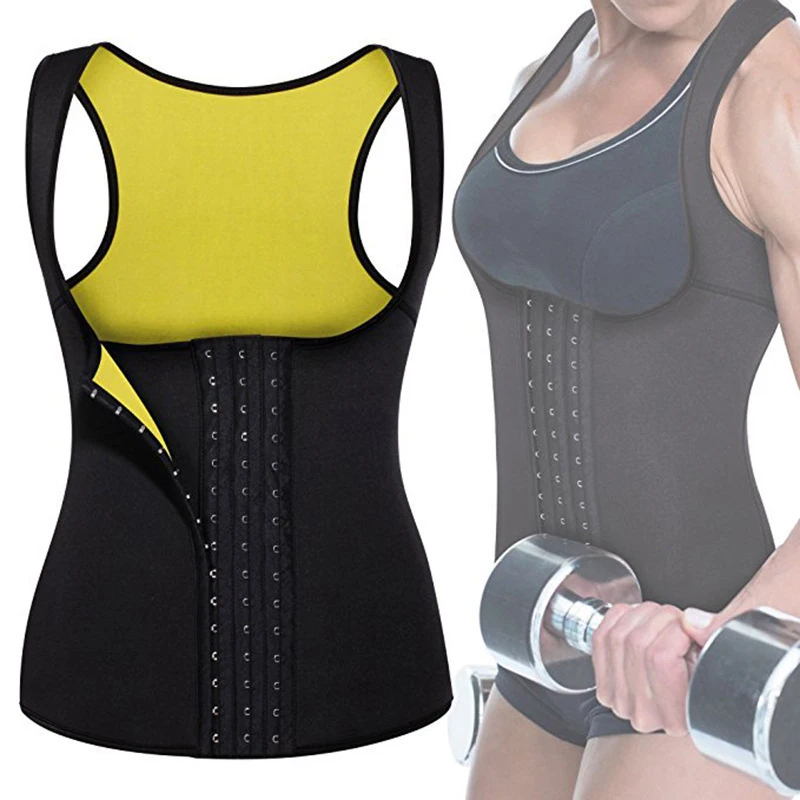 

Women Body Shaper Waist Trainer Neoprene Sauna Sweat Vest Slimming Trimmer Tummy Abdomen Corset Workout Strap Shapewear 6XL