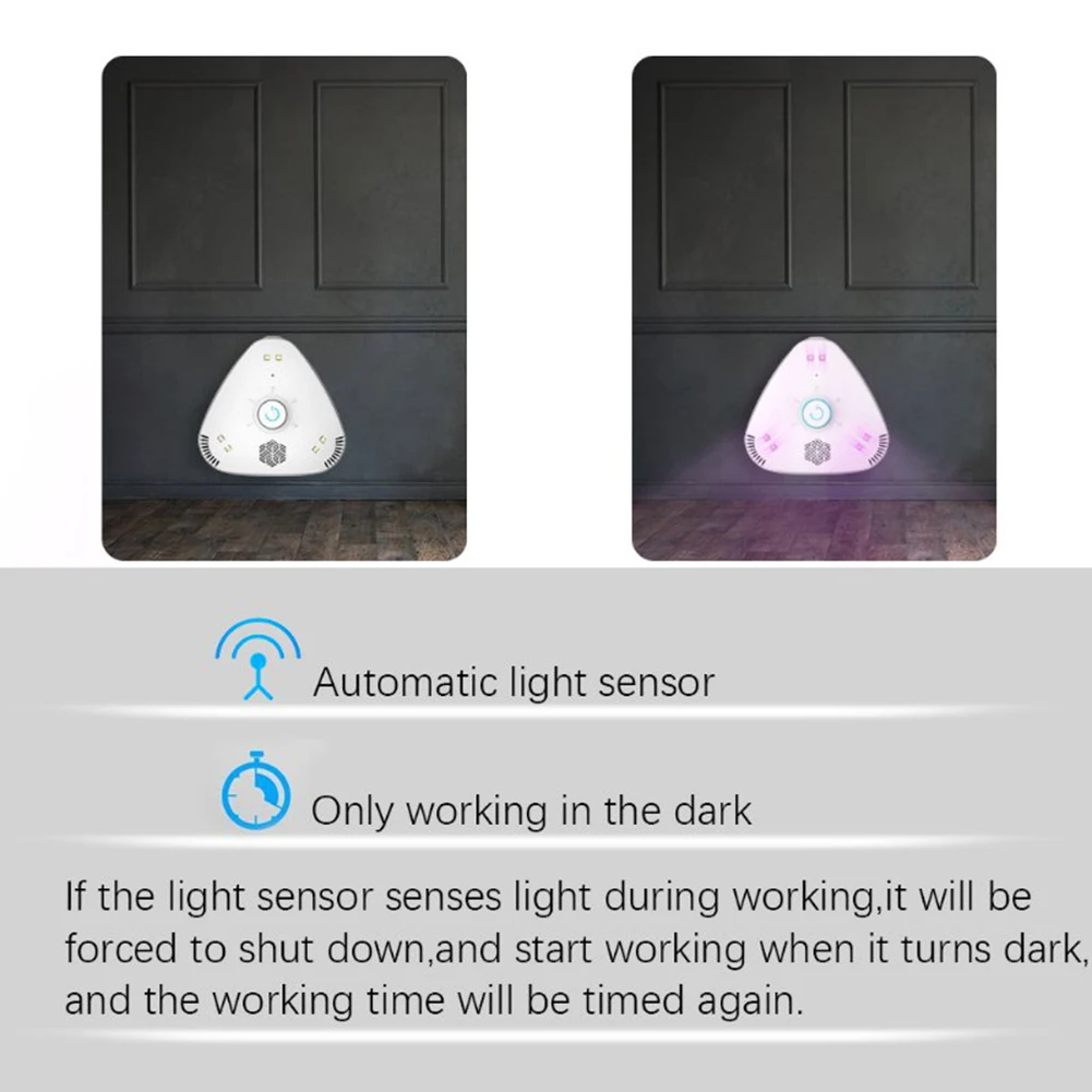 

Rechargeable Mini UVC Air Purifier for Home Office Portable Negative Ionizer Wall Hanging Health Filter Cleaner Air-Purifier