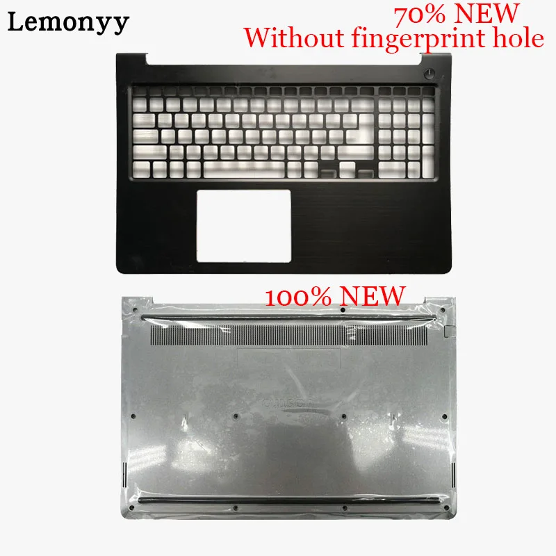 Without holes D Корпус ноутбука для Dell Vostro 15 5568 V5568 темно-серый упор для верхней части корпуса/Нижняя крышка корпуса 0HJP49 0FCN57 0JD9FG - Цвет: Without holes D