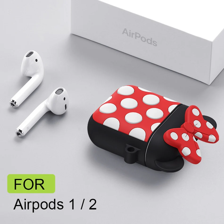 18G 3D милый мультяшный наушник с милой собакой для Airpods 2 Чехол силиконовые наушники чехол для Apple Air pods чехол для наушников брелок - Цвет: 18G