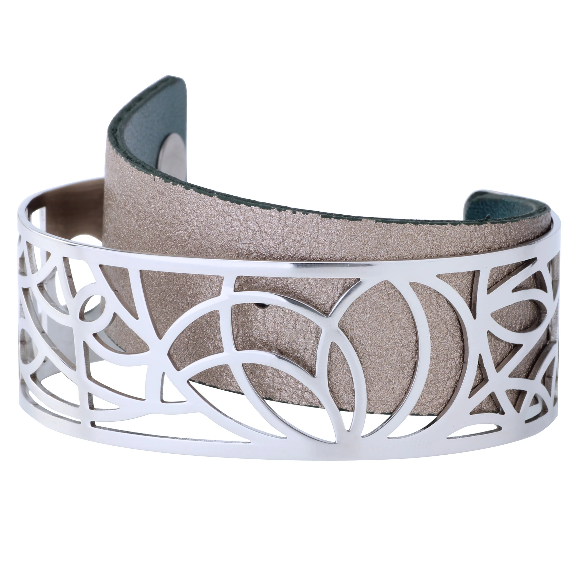 Cremo Bracelets 25mm Reversible Interchangeable Stainless Steel Leather Accessory Jewelry Custom Unique Women Bangle | Украшения и