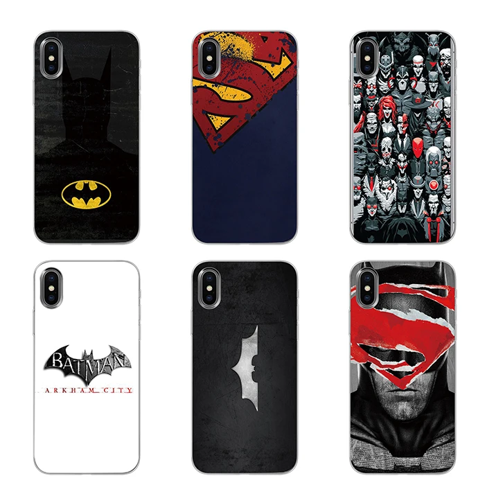 Бэтмен Супермен для Dc комиксов силиконовые чехлы для телефонов iPhone 5 5S SE 6 6s 7 8 Plus X XS Max XR задняя крышка