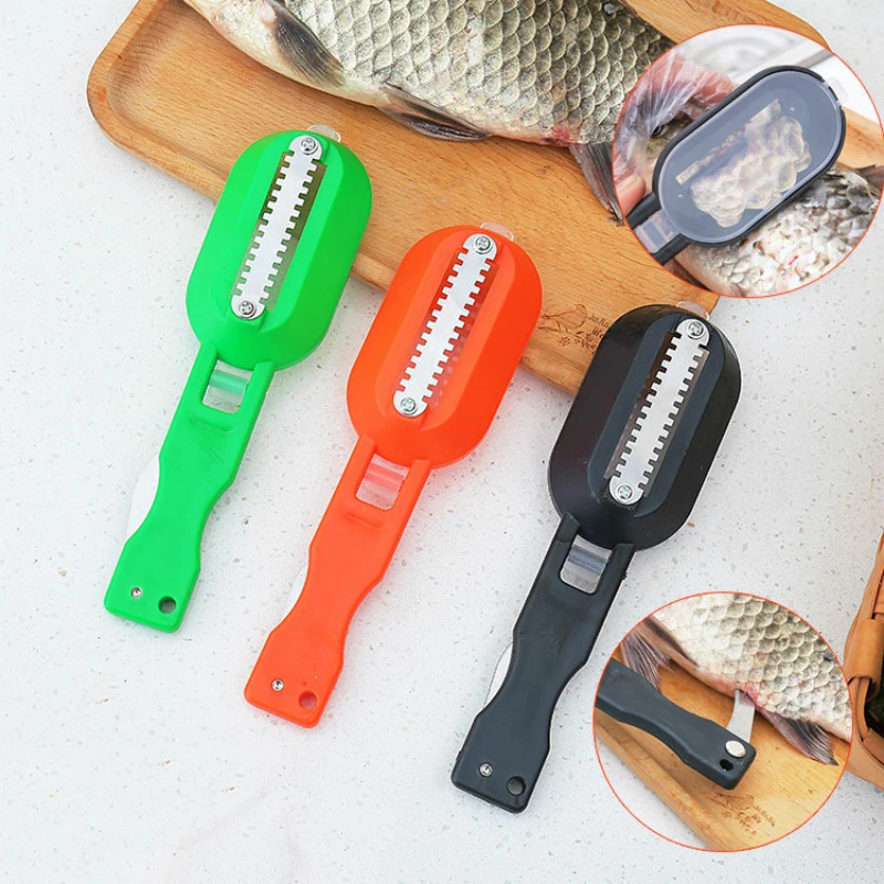 

Fish Skin Brush Fast Remove Fish Scale Scraper Planer Tool Fish Scaler Fishing Knife Cleaning Tools Kitchen Cooking Accessorie