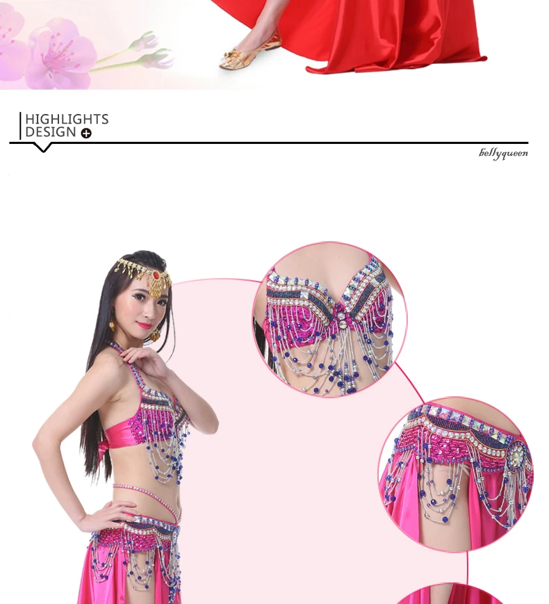 2pcs/set Belly Dance Costumes Oriental Dance Suit BellyDance Costumes Carnival Dance Costumes#865