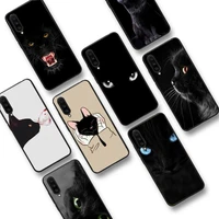black cat eyes phone case for xiaomi mi9 mi8 9se 10lite note10lite mi8lite coque for xiaomimi5x