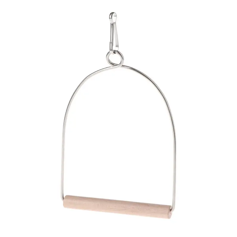 Натуральные деревянные животные птицы u образные окунь попугаи Подвесные качели