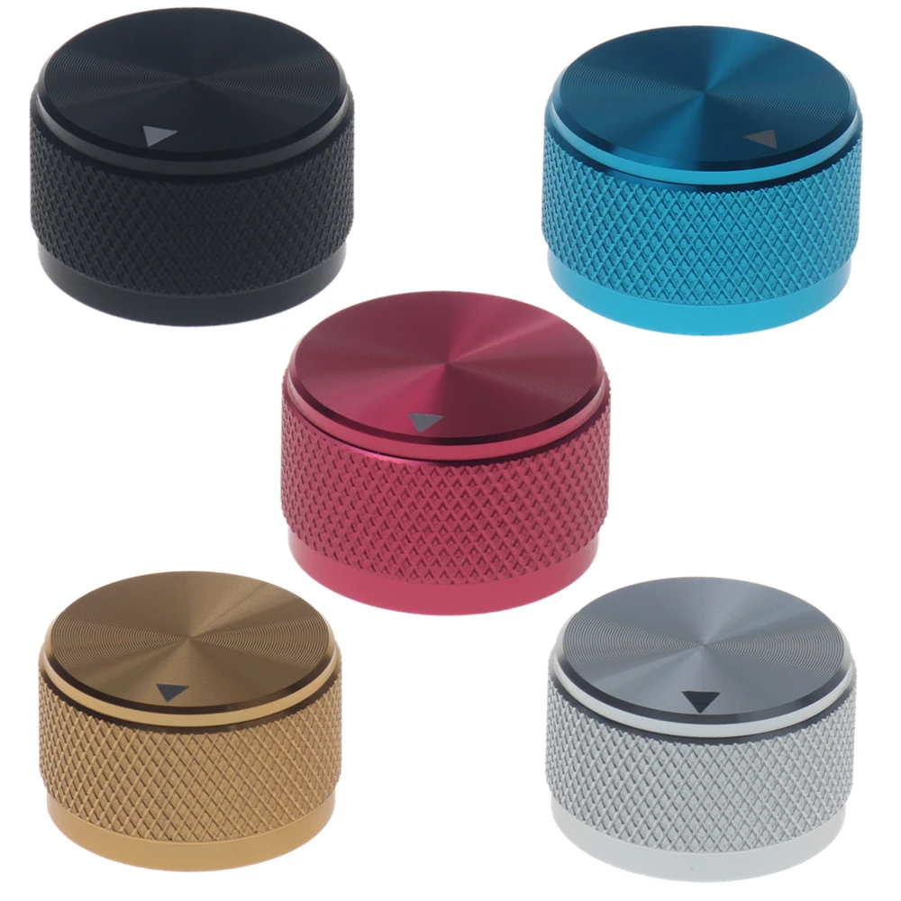 Solid Machined Metal Aluminum Rotary Encoder Potentiometer Volume Switch Knobs Amplifier Control Volume Button Knob