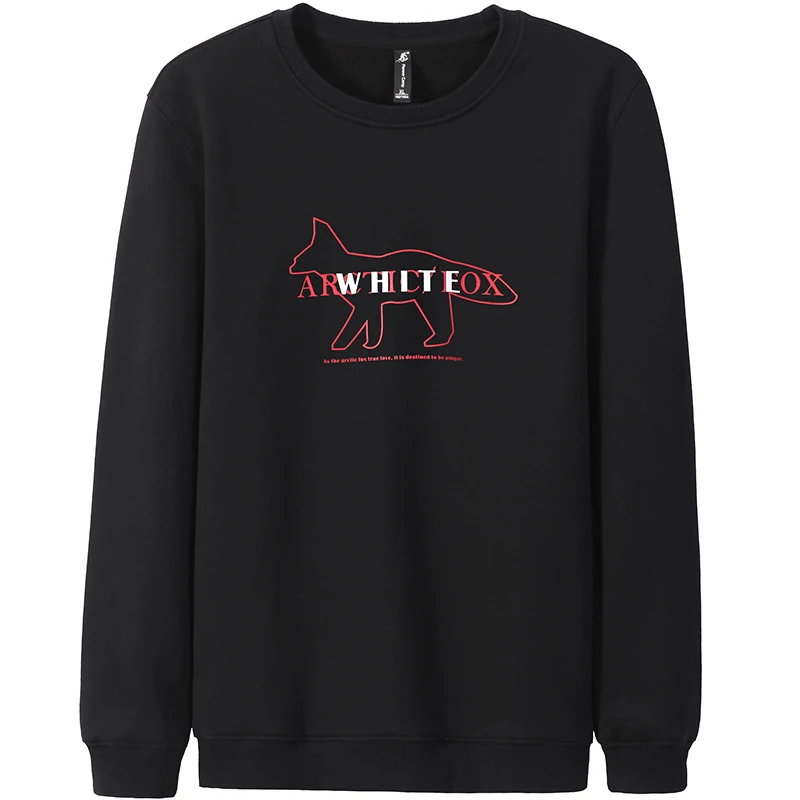 AWY906370 black Пионерский лагерь новые осенне-зимние модные мужские толстовки повседневная хлопковая толстовка утепленный флис мужский пуловер спортивный костюм мужская толстовка с округлым вырезом - Цвет: AWY906370 black