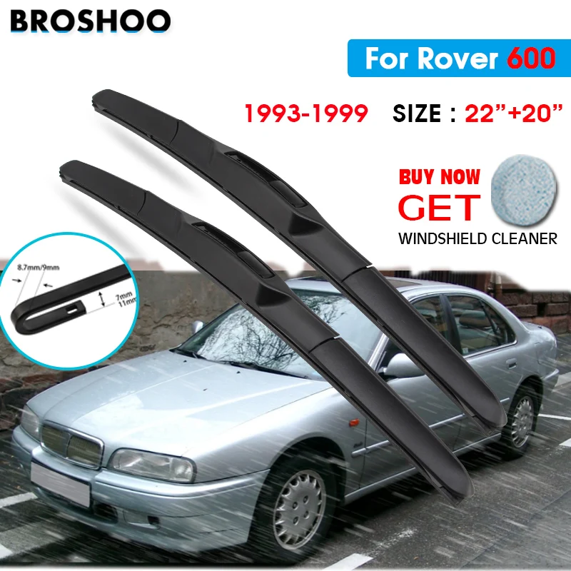 

Car Wiper Blade For Rover 600 22"+20" 1993-1999 Auto Windscreen Windshield Wipers Blades Window Wash Fit U Hook Arms