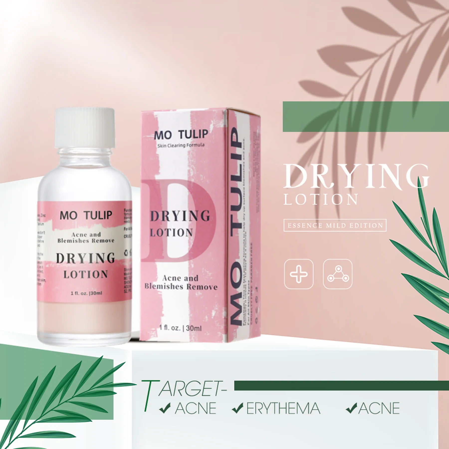 Эффективное лечение акне MO TULIP 30 мл сушильный лосьон Mario Badescu сыворотка против