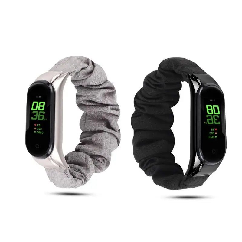 Сменный Браслет для Xiaomi mi band 5 4 3 женщин и девочек мягкий резиновый ремешок