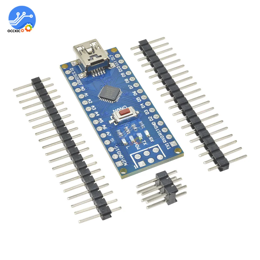 Плата контроллера USB CH340 Nano V3.0 ATmega328P совместима с драйвером Arduino приемопередатчик