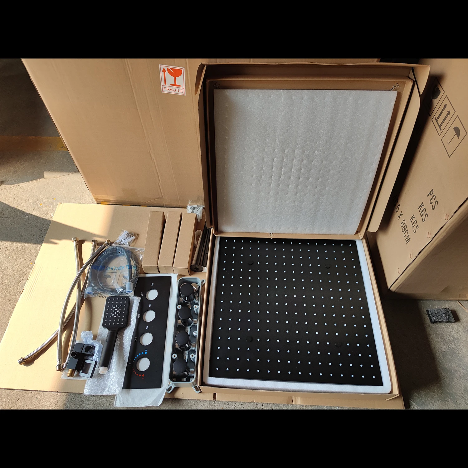 2021 классическая ванная матовая черная спа Массажная душевая головка панель с