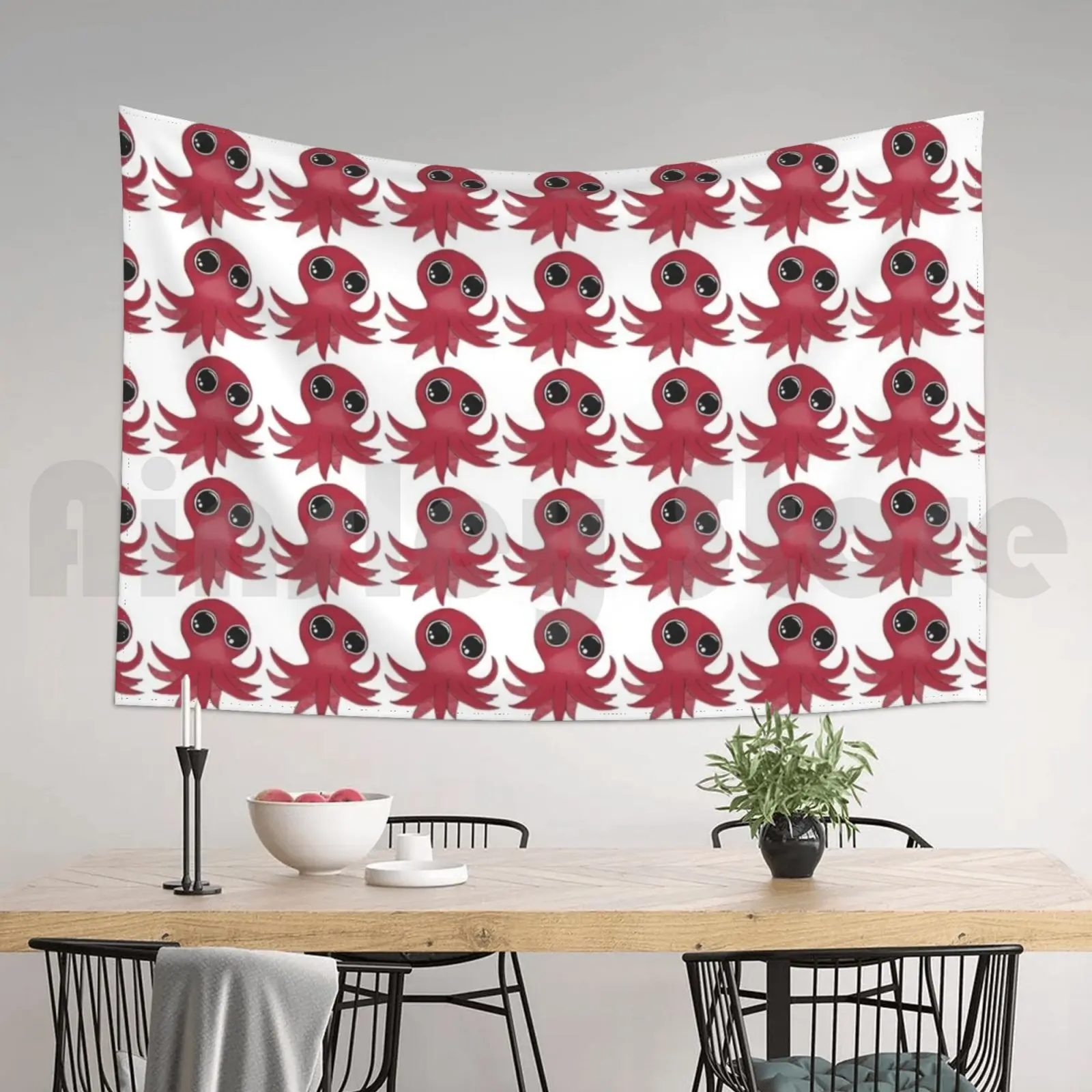 Очаровательный очаровательный Осьминог Octo гобелен для гостиной спальни 606