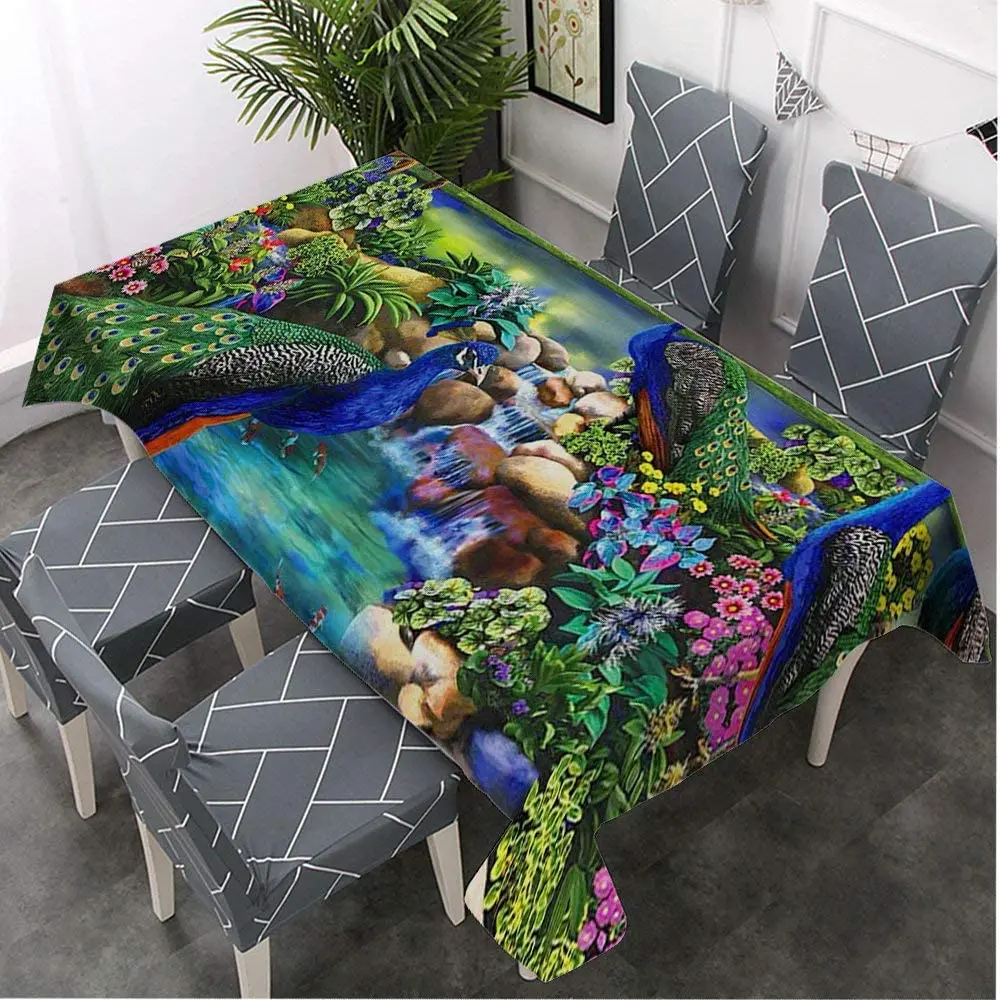 Декоративная прямоугольная скатерть от Ho Me Lili красочная картина с изображением