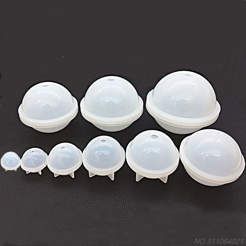 

9Pcs Round Spherical Silicone Mold Jewelry Making DIY Ball Epoxy Resin Molds Kit Tools D21 20 Dropshipping