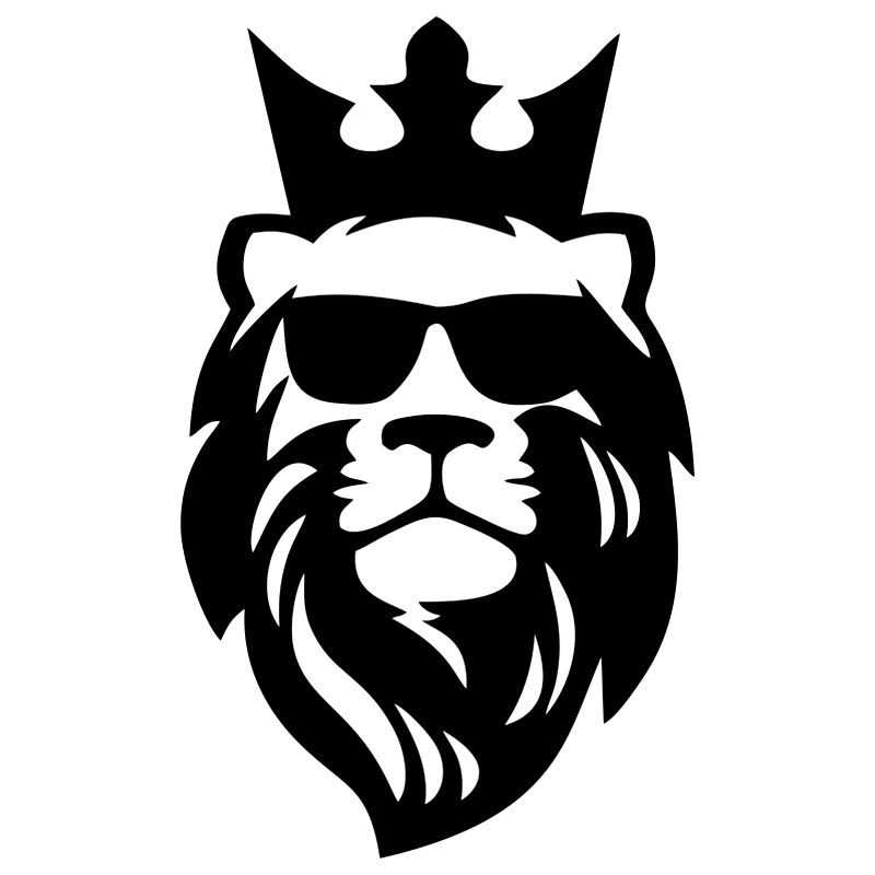 

Creative King Lion Reflective Fun Car Sticker Vinyl Decal Waterproof Car Bumper Decoration Car Sticker, ZWW0697, 15cm*9cm