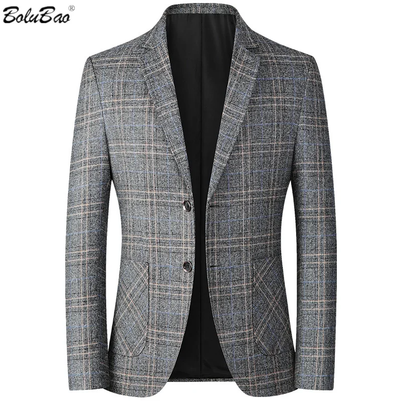 BOLUBAO новинка блейзеры для мужчин брендовая куртка модные тонкие повседневные