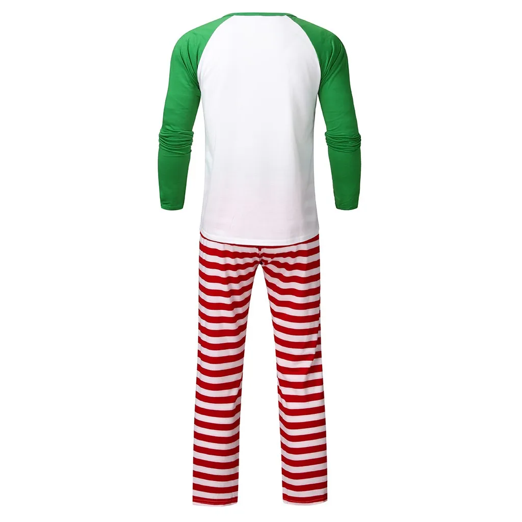 Рождественские повседневные одинаковые пижамы для всей семьи одежда сна с