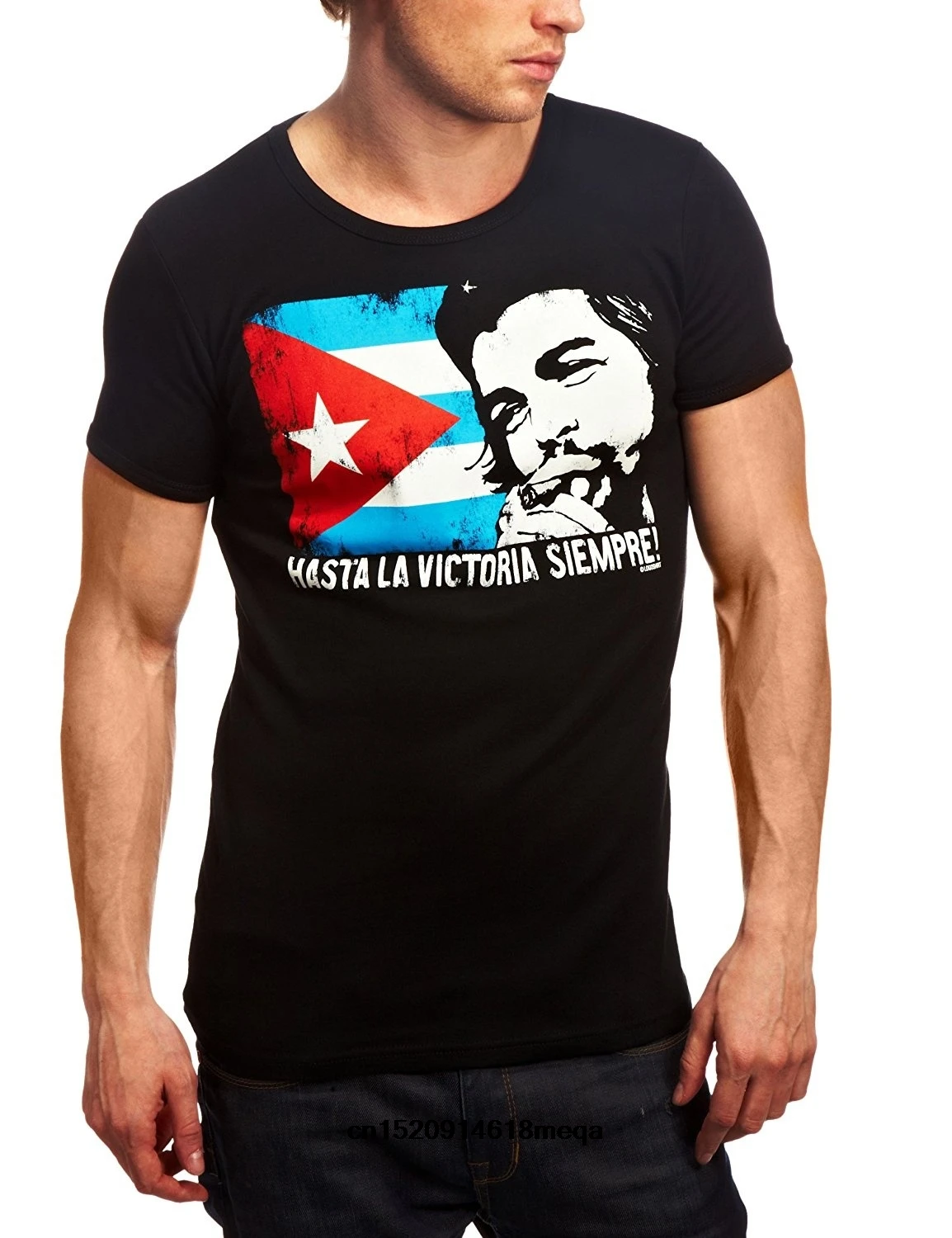 Футболка Летняя Che Guevara с логотипом кубинского флага Мужская футболка|Мужские