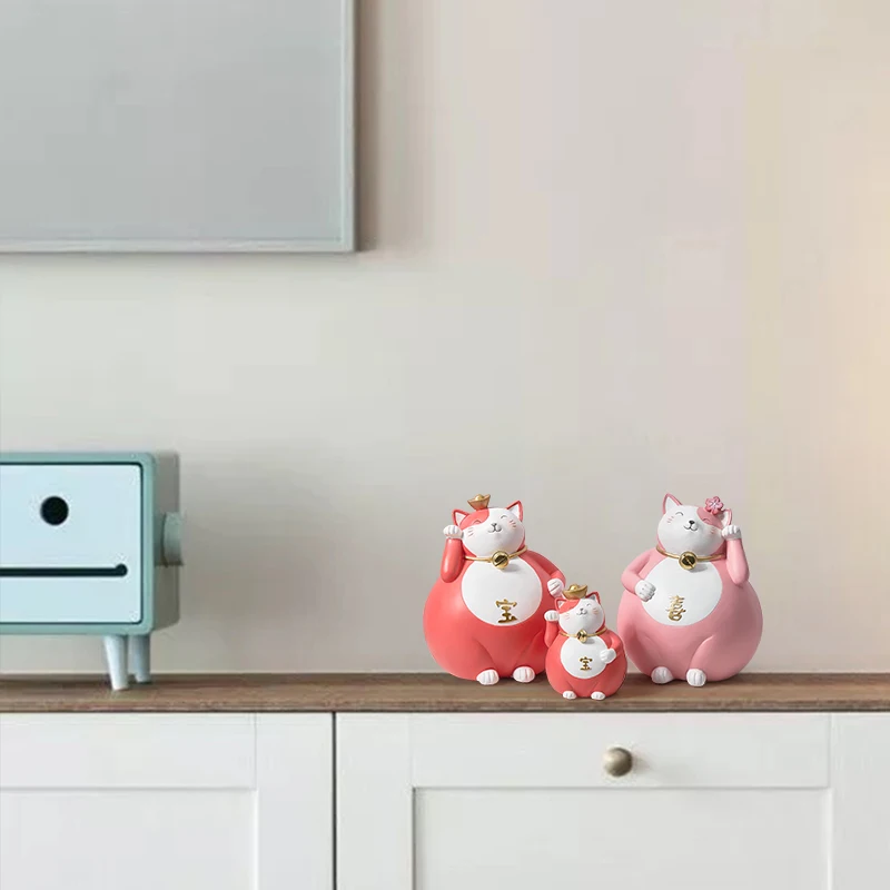 Аксессуары для украшения дома Манеки Неко кошка миниатюрная Статуэтка Статуя