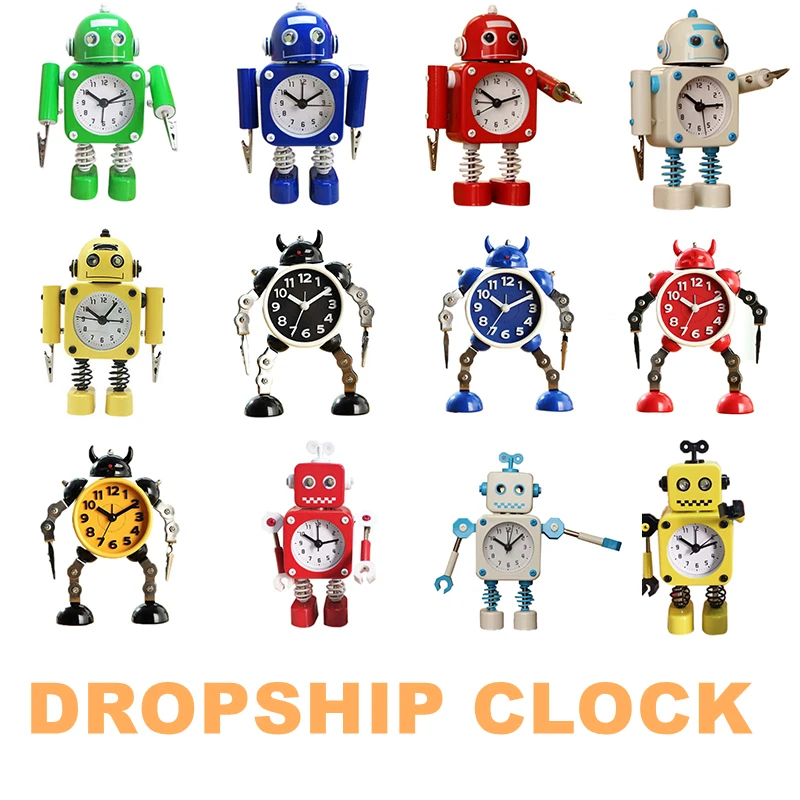 Новинка мультфильм Winder умный робот будильник портативный дисплей изображения