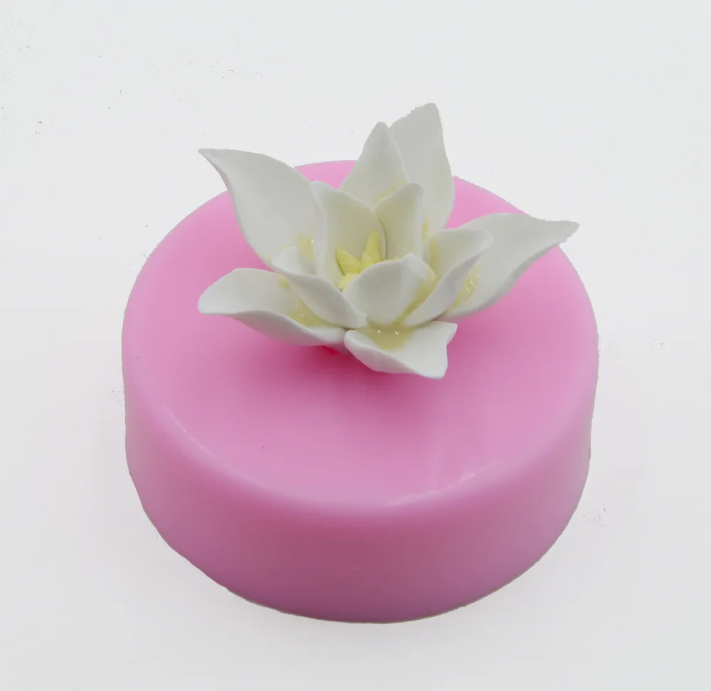 Орхидея среднего размера 3D цветок помадка фотоформа инструмент для украшения