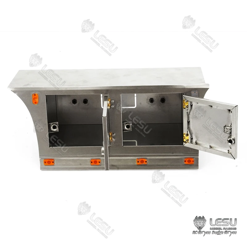 LESU Metal Side Skirt with Toolbox Light for 1/14 TAMIYA VOLVO FH16 Tractor Truck | Игрушки и хобби