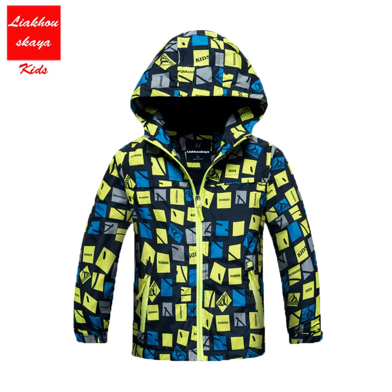 Детская верхняя одежда 2019 г. Весенне-Осенняя детская куртка для мальчиков Теплая