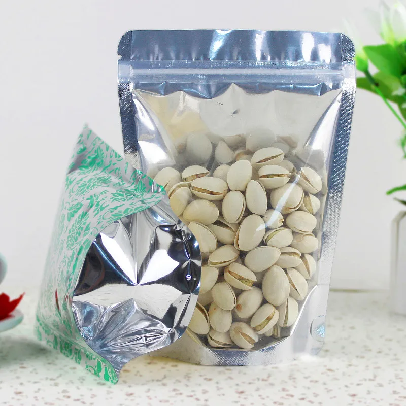 Оптовая продажа 100 шт. пакеты из зеленой фольги 13*18 см + 4 180 микрон для упаковки