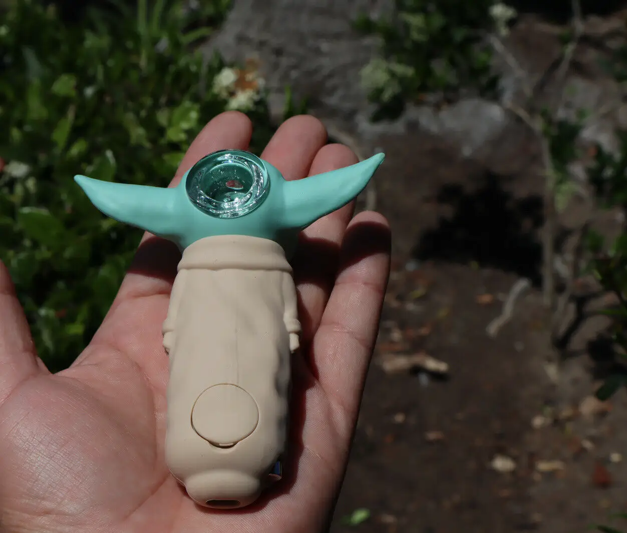 

4.5'' Silicone Baby Pipe with Built-in Dab Stash Jar and Poker