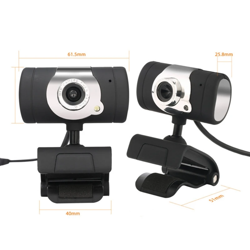 

USB 2.0 Web Cam HD Camera 30FPS 480P WebCam with Microphone for Computer PC Laptop Video Conference