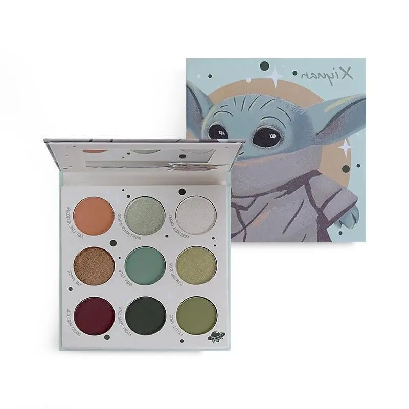 

9 Colors Eyeshadow Fine Powder Natural Three-Dimensional Easy To Color Student Glitter Cartoon Eyeshadow