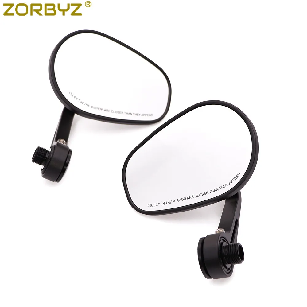ZORBYZ черное зеркало заднего вида с овальной ручкой ЧПУ и резьбой внутри для Benelli