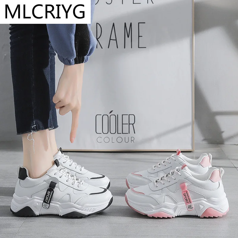 

2021 Women Shoes Women's Running Shoes Sneakers Thick-soled Non-slip Shoes Casual Sneakers Casual Comfortable Vulcanized Shoes
