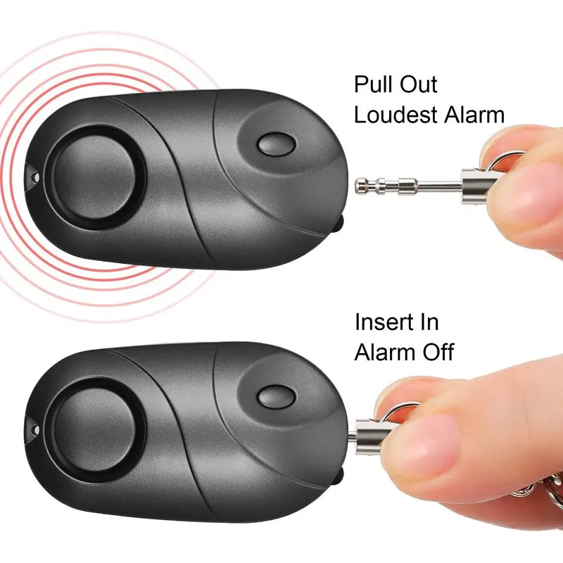 5 Pack Safe sound Personal Alarm 130 db Emergency Safety Key Chain Self-Defense Security Sound Mini LED Flashlight | Безопасность и