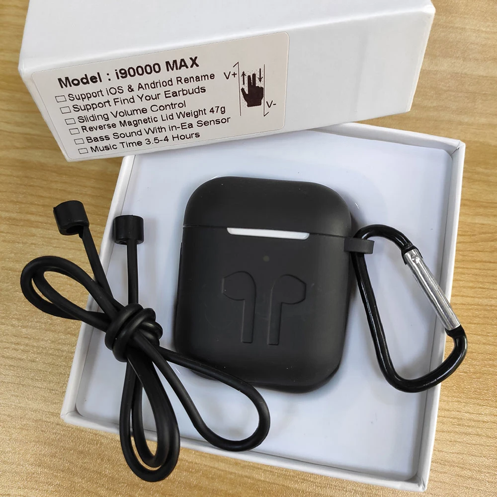 I90000 MAX tws bluetooth наушники Air 2 Rename 5 0 сенсорные супер бас регулятор громкости для iPhone