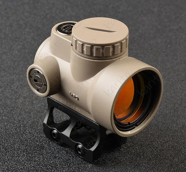 Тактический trijicon mro стиль 1x Red Dot Прицел 2 MOA с высоким и низким Пикатинни Крепление база M6594