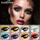 Цветные контактные линзы EYESHARE для косплея, контактные линзы синего цвета для глаз, искусственные линзы, сумасшедшие линзы для макияжа глаз