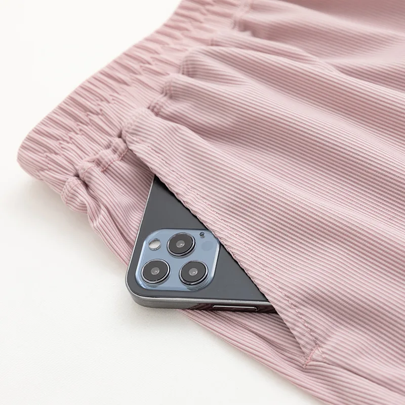 2021 New Ice Silk Couple Pajamas Suit Summer Leisure Round Neck Home Wear Shorts Female Sleepwear Women's Nightgown Nightwear