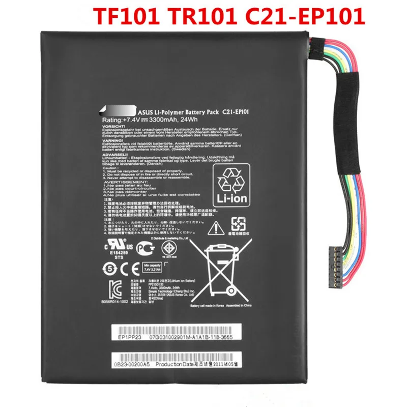 

7.4V 3300MAH 24WH Original C21-EP101 Tablet Battery for ASUS Eee Pad Transformer TF101 TR101