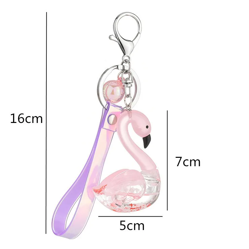 

Fashion New arrivals Swan Liquid keychain Fantasy Glitter Quicksand Star Keychain for Women Bag Charms Car Key Pendant Keyrings