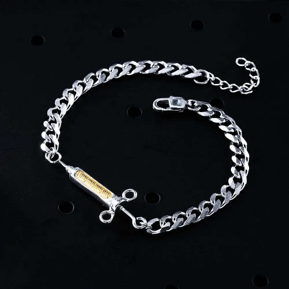 Браслет из нержавеющей стали для женщин и мужчин браслет золотой иглы ювелирные
