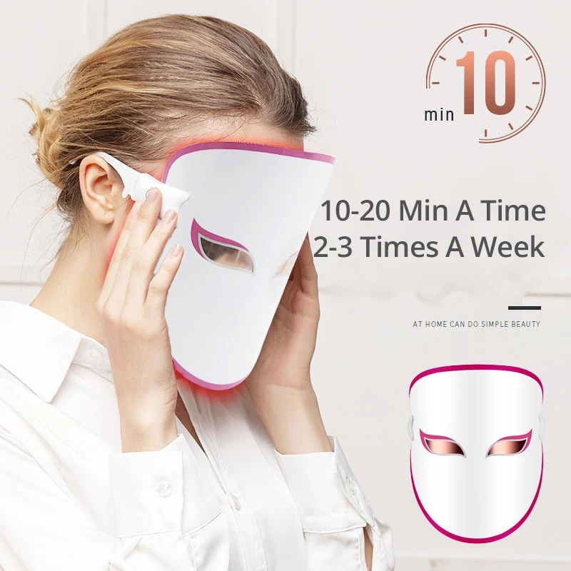 Антивозрастной фотонный светильник маска светодиодный терапевтическая