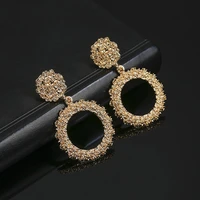 jiofree new popular vintage clip on earrings for women big round statement earrings wedding party jewelry