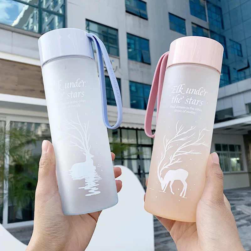 Пластиковая бутылка для воды 500 мл без БФА Спортивная герметичная Питьевая