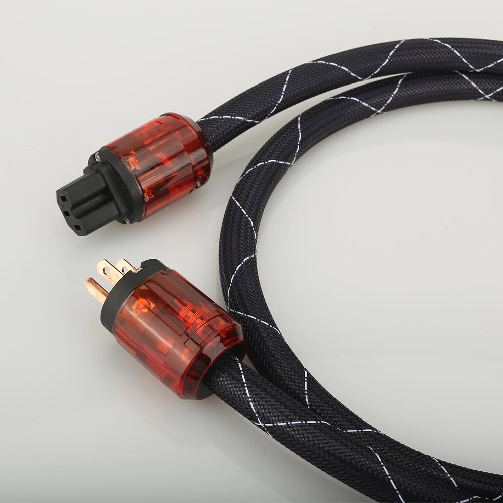 Высококачественный медный аудиофил кабель питания OFC сетевой переменного