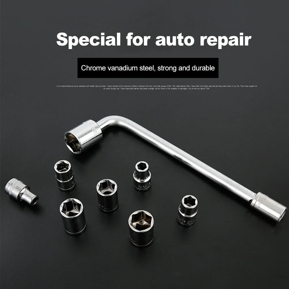 

10pcs Manual Professional External Hexagonal Sleeve Socket Wrench Set Maintainence Ergonomic Car Repair Hand Tool Crv Steel